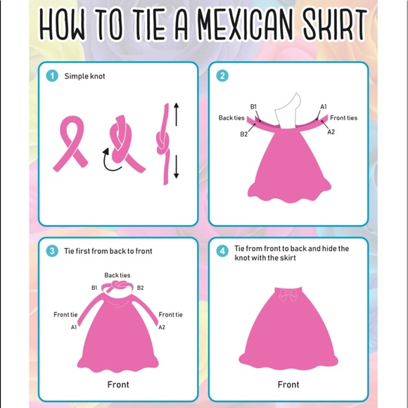 Professional Mexican Folklorico Dance Skirt - Picture 9 of 9